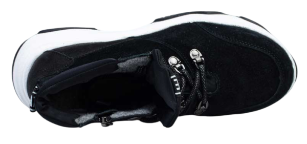 Ботинки из кожи для девочки / Черный / 38