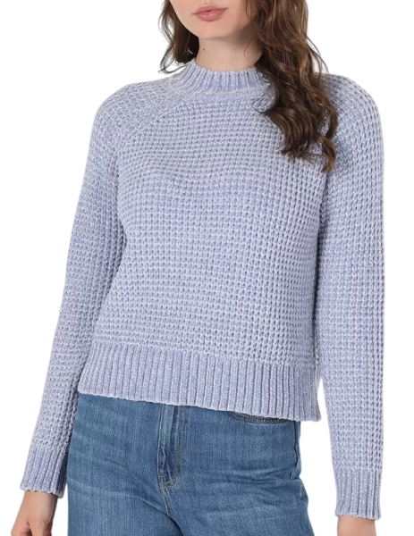 Джемпер прямого кроя женский / Голубой / 46