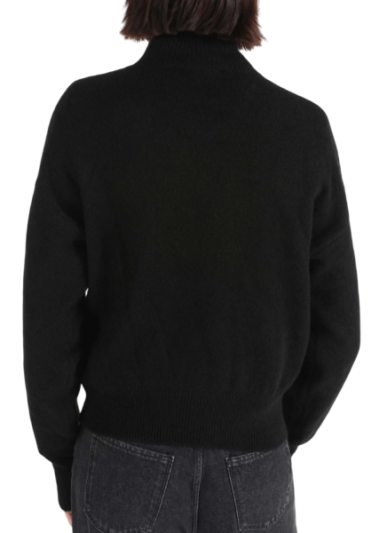 Свитер прямого кроя женский / Черный / 44