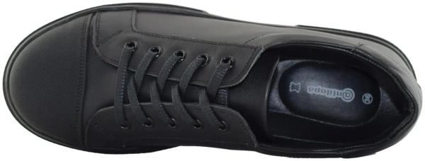 Кеды из кожи для мальчика / Черный / 36