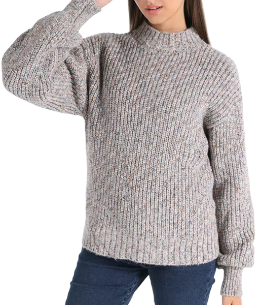 Свитер прямого кроя женский / Серый / 44