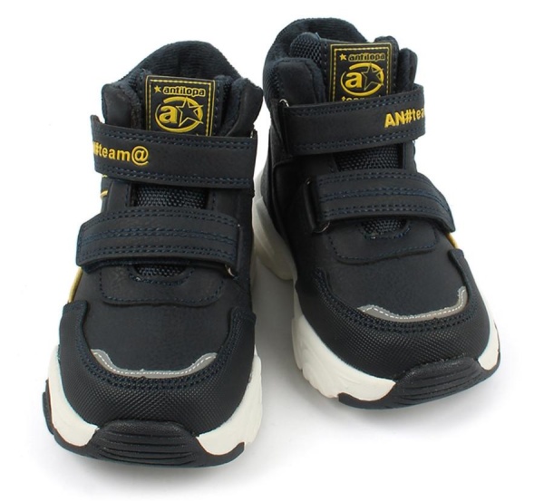 Ботинки из экокожи для мальчика / Синий / 23