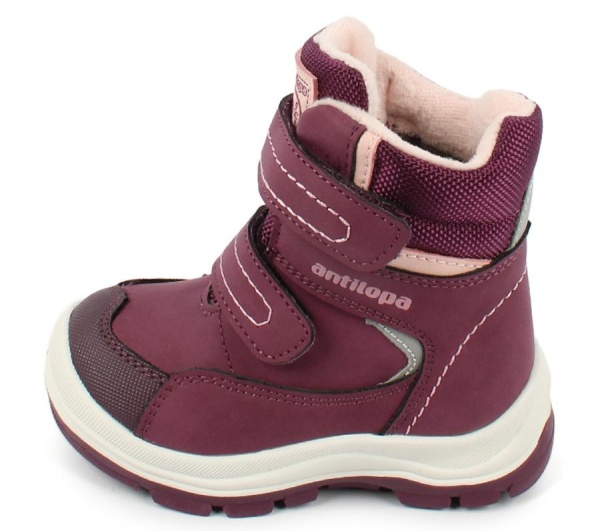 Ботинки на липучках для девочки / Фиолетовый / 23