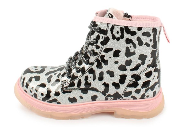 Ботинки лакированные для девочки / Серебряный / 27