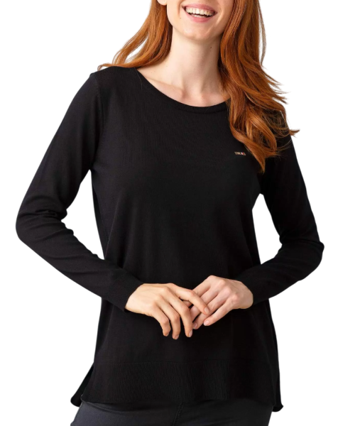 Джемпер хлопковый женский / Черный / 42