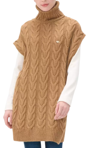 Кофта удлиненная женская / Коричневый / 42