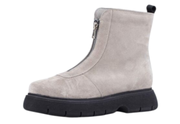 Ботинки из кожи для девочки / Бежевый / 37