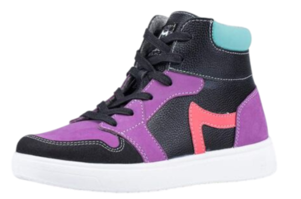 Ботинки из кожи для девочки / Черный / 39