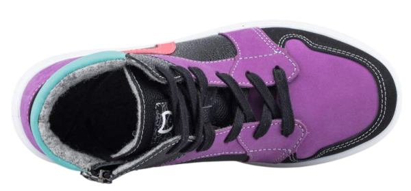 Ботинки из кожи для девочки / Черный / 40