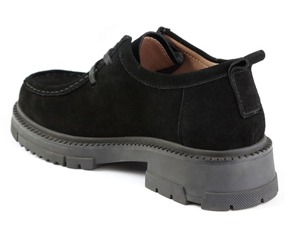 Полуботинки кожаные женские / Черный / 36