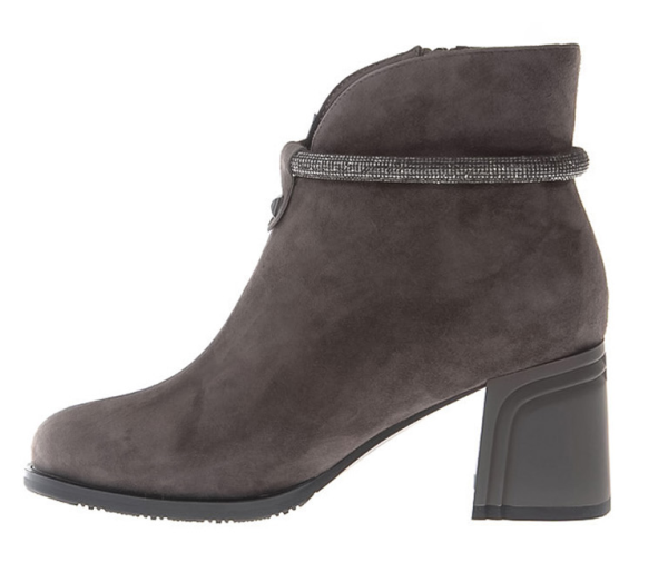 Ботильоны велюровые женские / Серый / 38