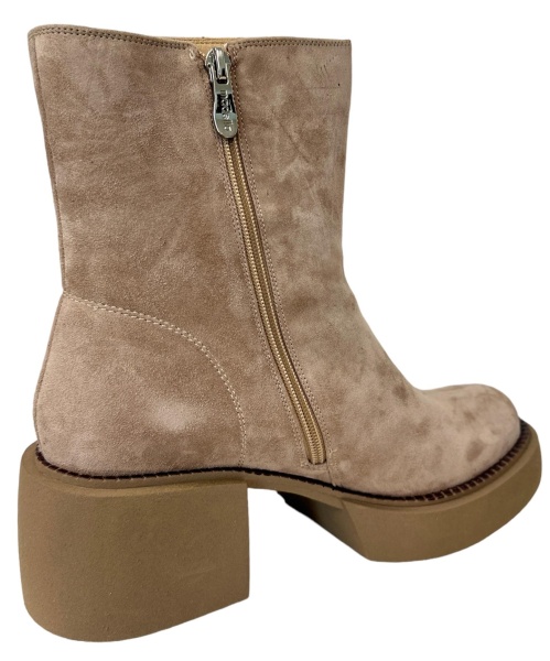 Ботильоны кожаные женские / Бежевый / 38