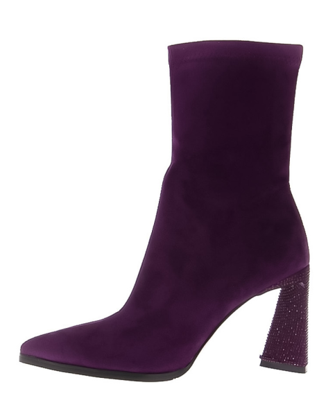 Ботильоны велюровые женские / Фиолетовый / 36