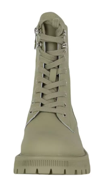 Ботинки кожаные женские / Зеленый / 40