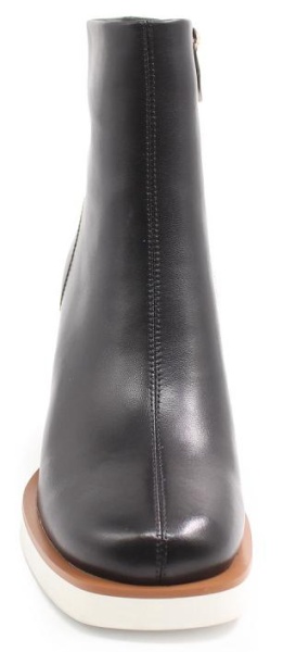 Ботильоны кожаные женские / Черный / 37