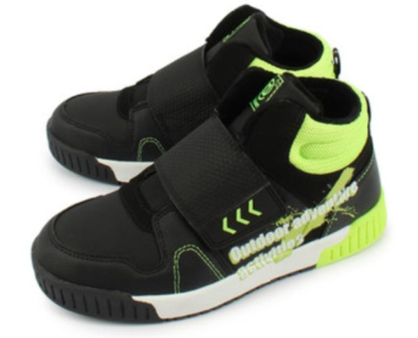 Ботинки из экокожи для мальчика / Черный / 32