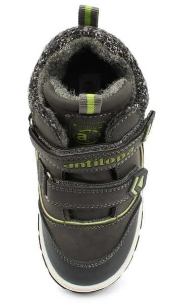 Ботинки на липучках для мальчика / Серый / 25