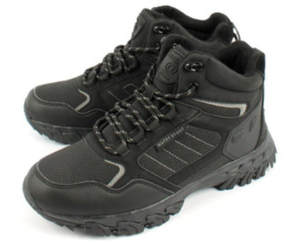 Ботинки из текстиля для мальчика / Черный / 36