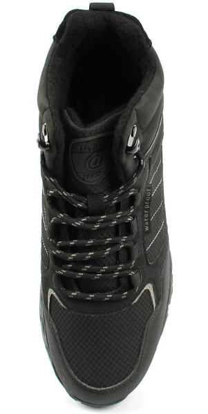 Ботинки из текстиля для мальчика / Черный / 36