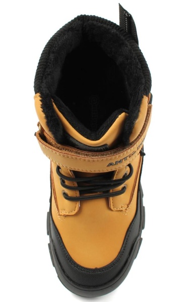 Ботинки из эконубука для мальчика / Желтый / 31