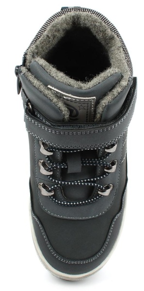 Ботинки из эконубука для мальчика / Синий / 33