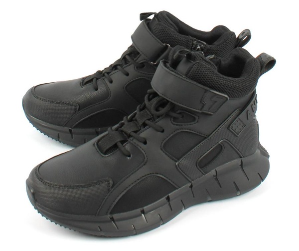 Ботинки из экокожи для мальчика / Черный / 36