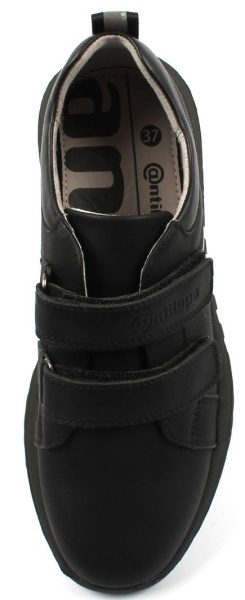 Полуботинки из экокожи для мальчика / Черный / 36