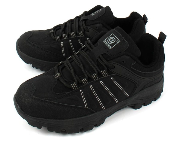 Кроссовки из эконубука для мальчика / Черный / 36