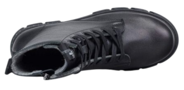 Ботинки из кожи для девочки / Черный / 36