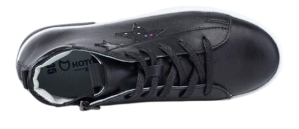 Ботинки из кожи для девочки / Черный / 38