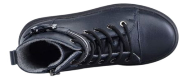 Ботинки из кожи для девочки / Синий / 30