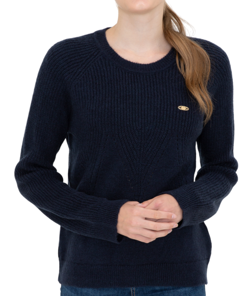 Джемпер прямого кроя женский / Тёмно-синий / 42
