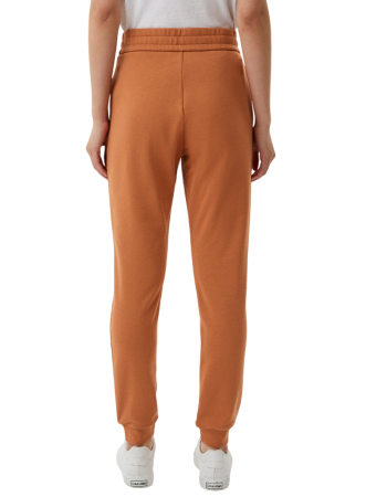 Брюки джоггеры с логотипом женские / Персиковый / 44