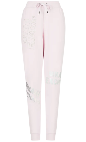 Брюки джоггеры с логотипом женские / Розовый / 48