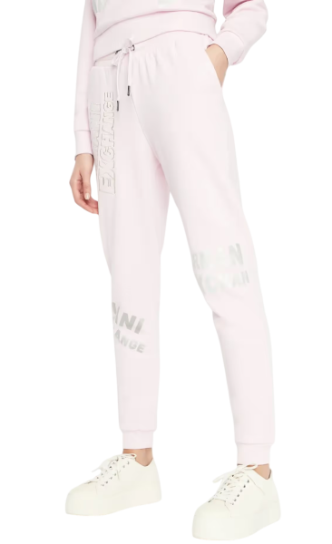 Брюки джоггеры с логотипом женские / Розовый / 48