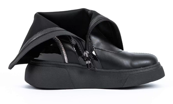 Полусапоги кожаные женские / Черный / 37