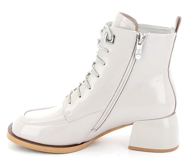 Ботильоны кожаные женские / Молочный / 36