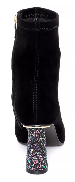 Ботильоны велюровые женские / Черный / 40