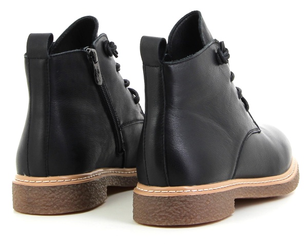 Полуботинки кожаные женские  / Черный / 37