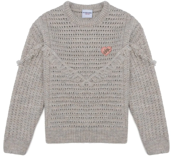 Свитер для девочки / Серый / 152