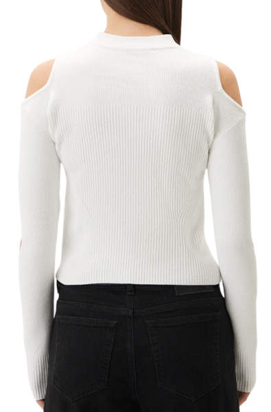 Джемпер с вырезами женский / Белый / 38