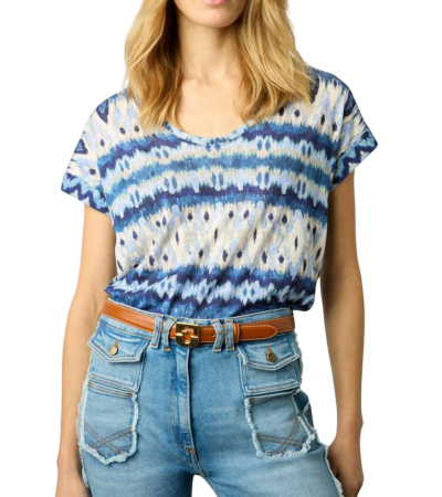 Футболка изо льна женская / Молочный / 42