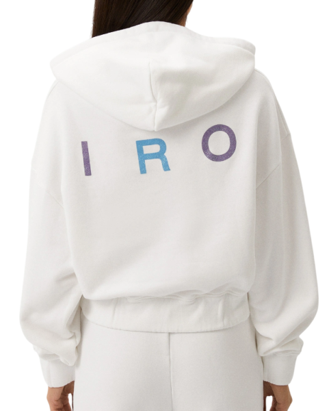 Худи женское с логотипом на спине / Белый / 38