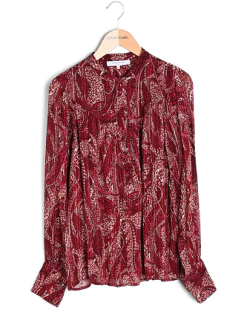 Фото Блузка из вискозы с принтом женская