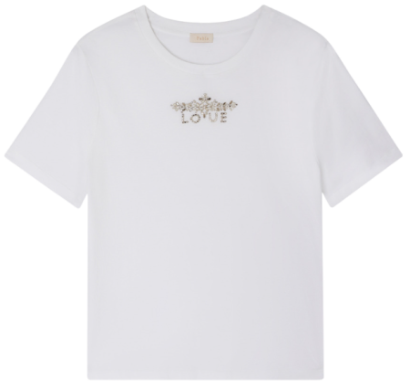 Фото Футболка с камнями женская