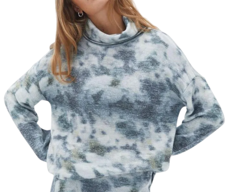 Джемпер с принтом женский / Серый / 46