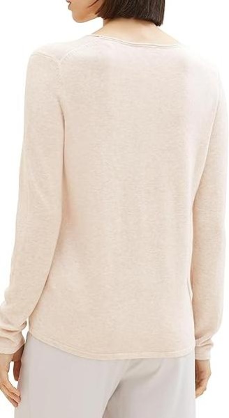 Пуловер однотонный женский / Коричневый / 42