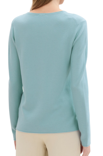 Пуловер однотонный женский / Синий / 42