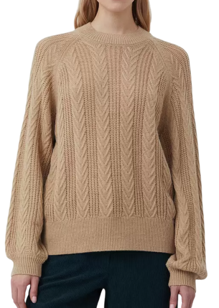 Джемпер прямого кроя женский / Бежевый / 46