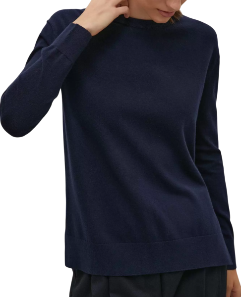 Джемпер прямого кроя женский / Синий / 50